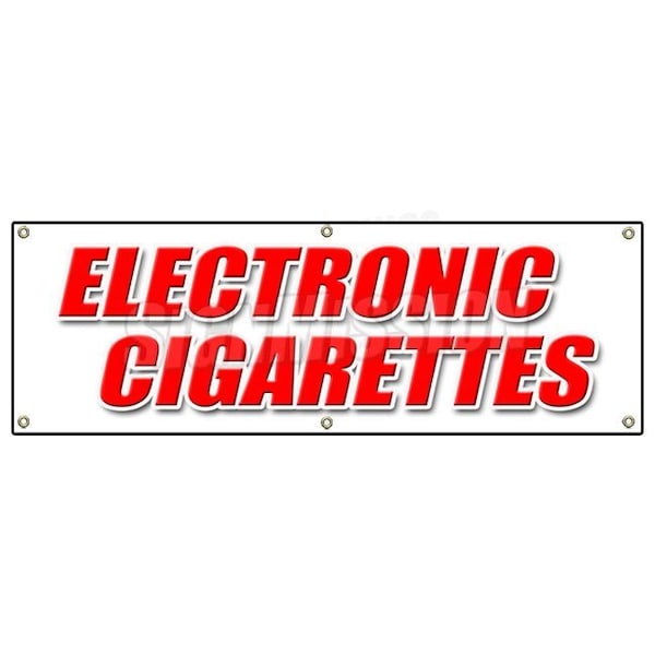 ELECTRONIC CIGARETTES BANNER SIGN hookah pens e-hookahs vape pipes